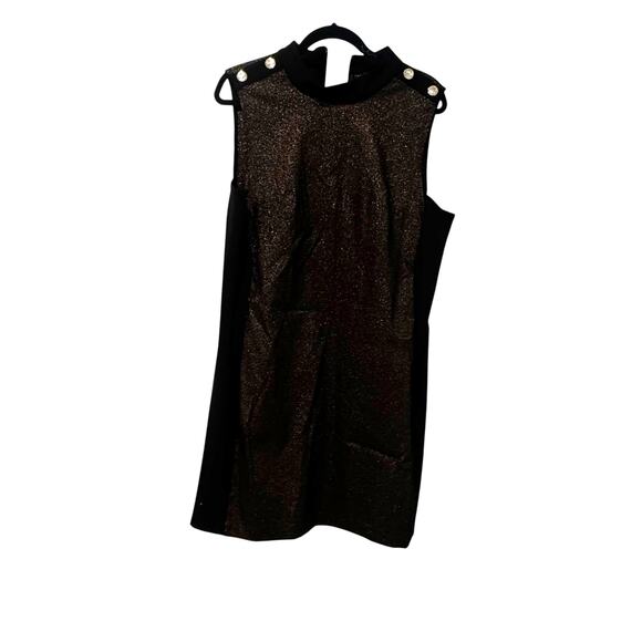 Tommy Hilfiger Women's Stretch Sheath Dress Sleeveless Gold Size 14 NWT - Picture 6 of 14